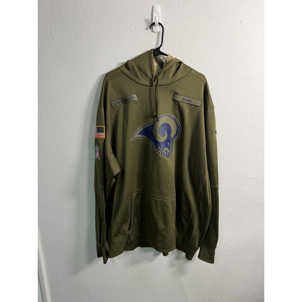 Los Angeles Rams Hoodie Player Issued Sz 4XL Salute To Service NFL Football Nike